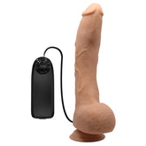 Baile 10.6 Inch Lifelike Vibrating Dildo with Suction Cup in Flesh